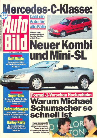 Deckblatt Auto Bild (29/1993)